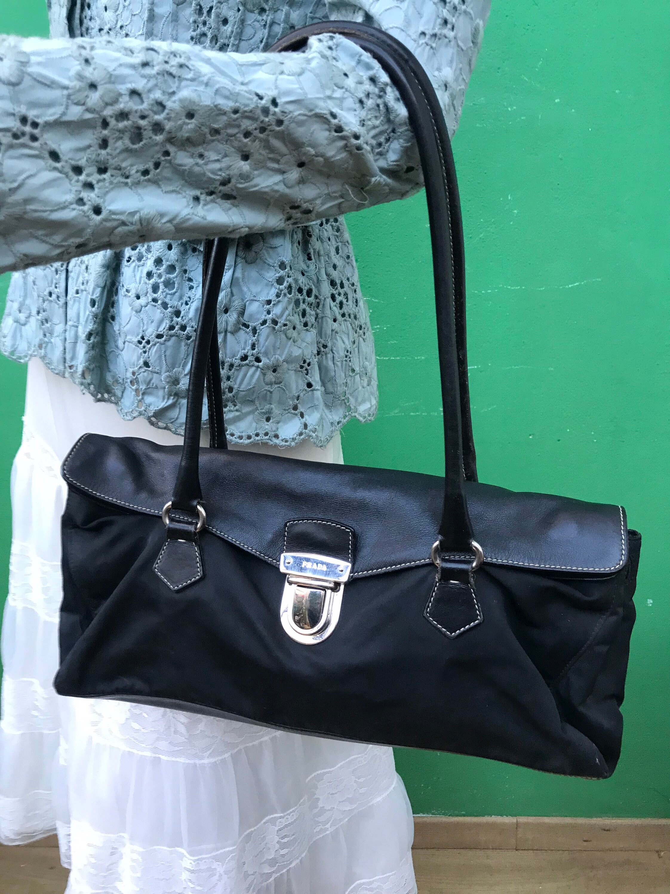 Prada Vintage Black Shoulder Bag