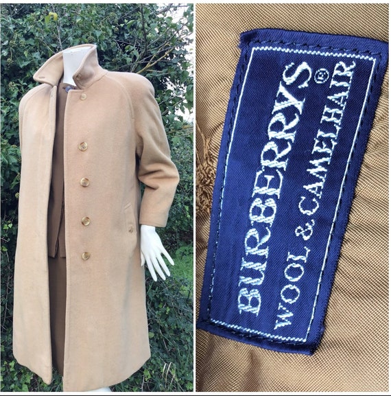 A/1 BURBERRY- CAMEL HAIR Coat | Fashion Vintage C… - image 3