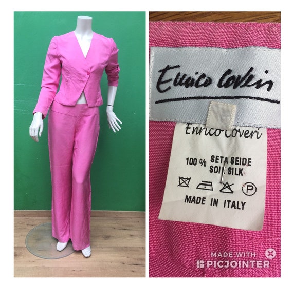 SILK Complete Enrico Coveri Vintage Silk set Shock