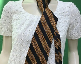 VINTAGE-SILK TIE | Printed Baroque Tie | Fashion vintage tie | Fashion ties