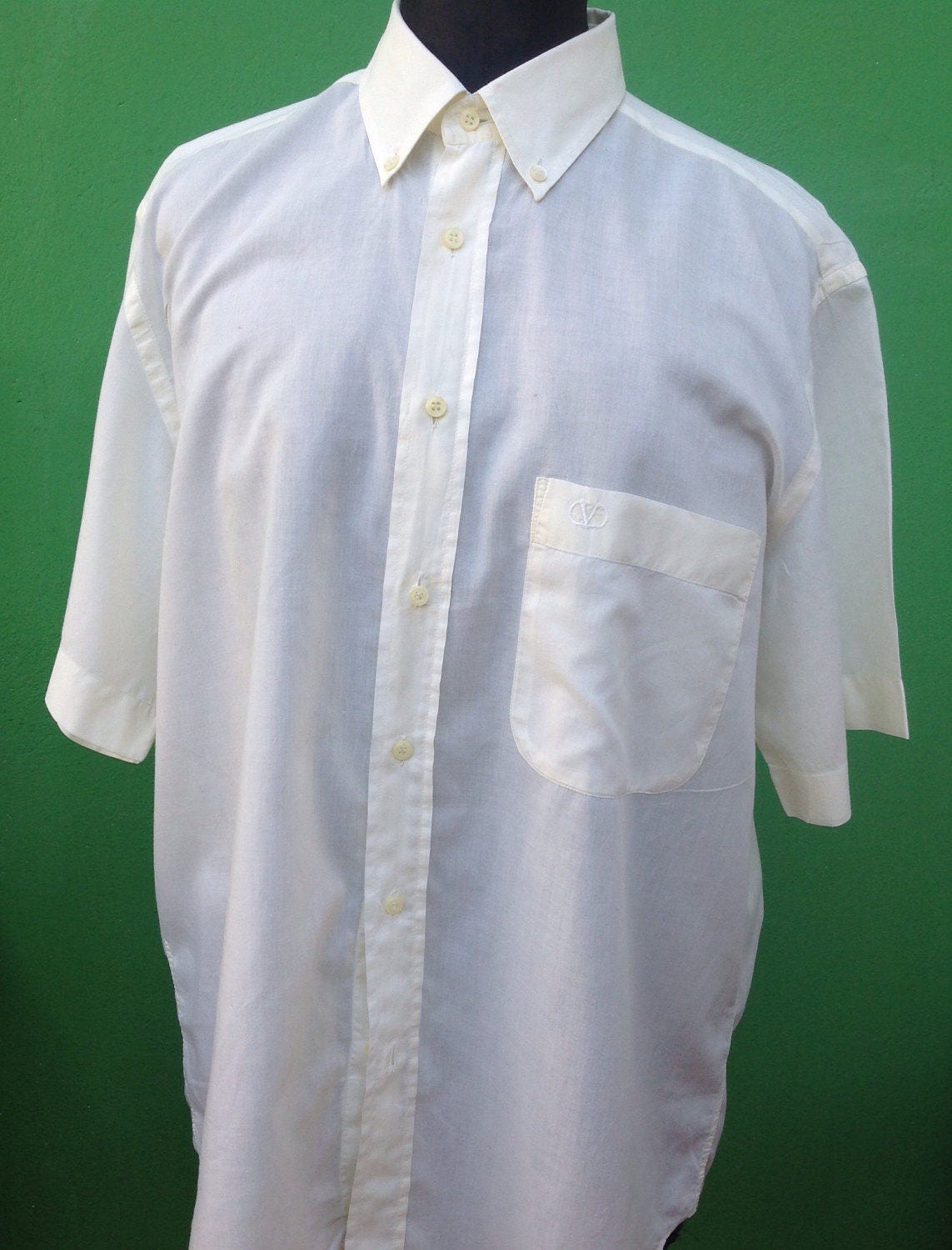 80s ヴィンテージ valentino garavani イタリア製 シャツ 超激レア】 80s VALENTINO シャツ ヴィンテージ ストライプ 比翼