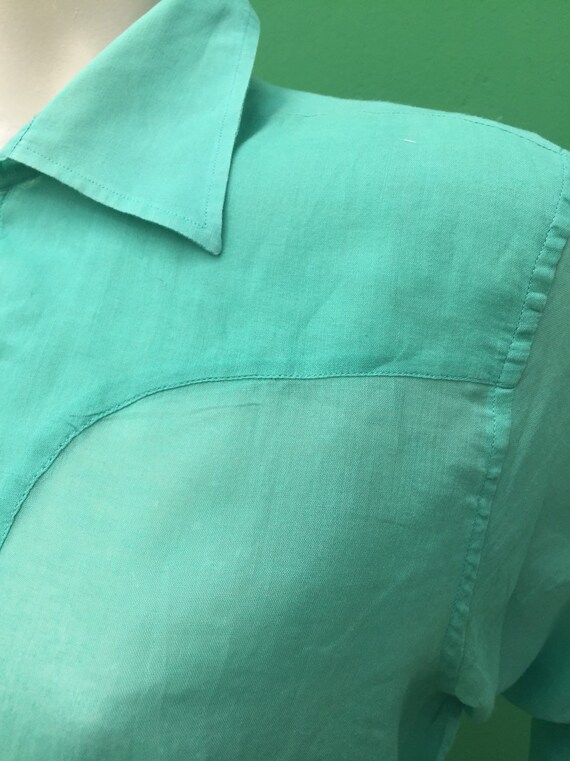 GUCCI COTTON SHIRT | Green Gucci fashion cotton t… - image 7