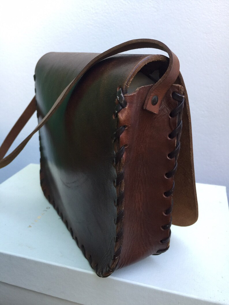 Handmade leather bag Handmade leather shoulder strap Hippy Leather Bag BOHEMIAN VINTAGE SHOULDERBAG Leather shoulder bag
