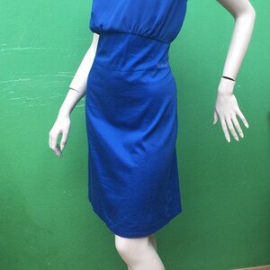 BLUE COTTON DRESS | 90s vintage cotton dress | Vintage Blue dress | Vintage fashion dress | Fashion 90s dress| Blue vintage dress