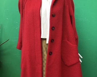 Giorgio Valentino Cashmere & Wool Long Coat Sz 54 Made in