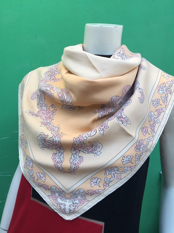 70s FOULARD EMILIO PUCCI Rare Pucci scarf Baroque