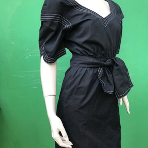 THIERRY MUGLER Vintage DRESS| Rare Fashion vintage Dress| Black cotton Thierry Mugler | Vintage Fashion vintage design| Black Therry Mugler