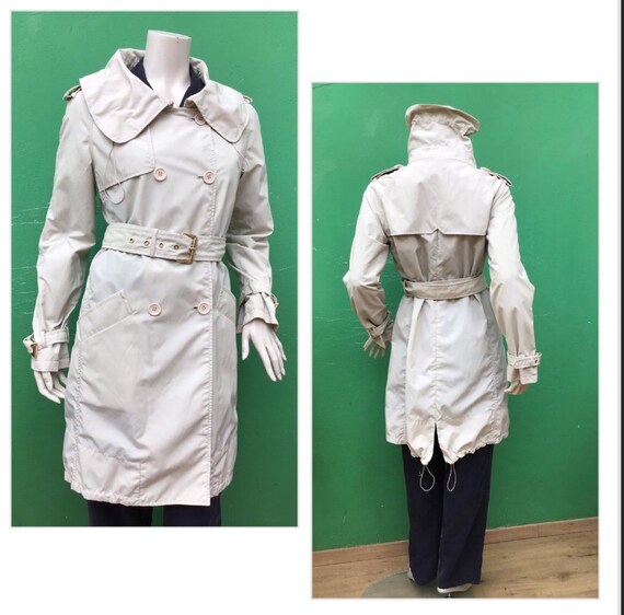 MAX MARA TRENCH COAT| Beige Vintage Trench Coat Max Mara