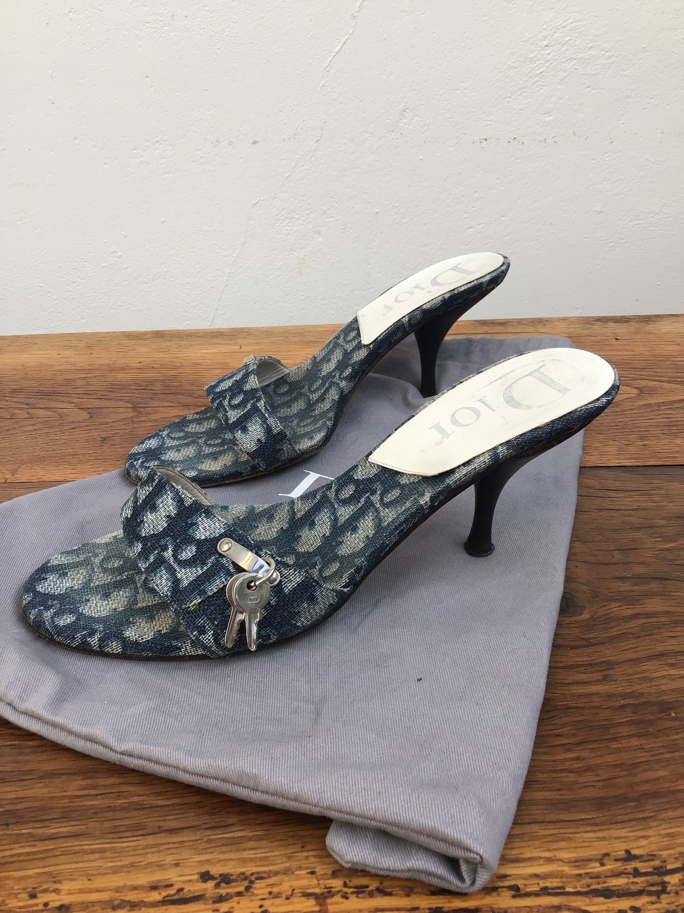 CHRISTIAN DIOR Sabot|monogram Brand Sabot|fashion Vintage