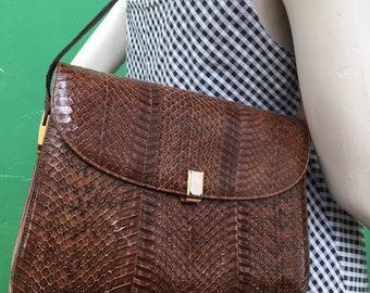 Snake Skin Handmade LUXURY VINTAGE BAG | 90s Shoulderbag Luxury 