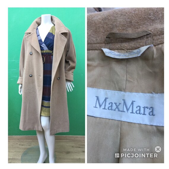 MAX MARA VINTAGE Coat Camel wool coat 90s new wool