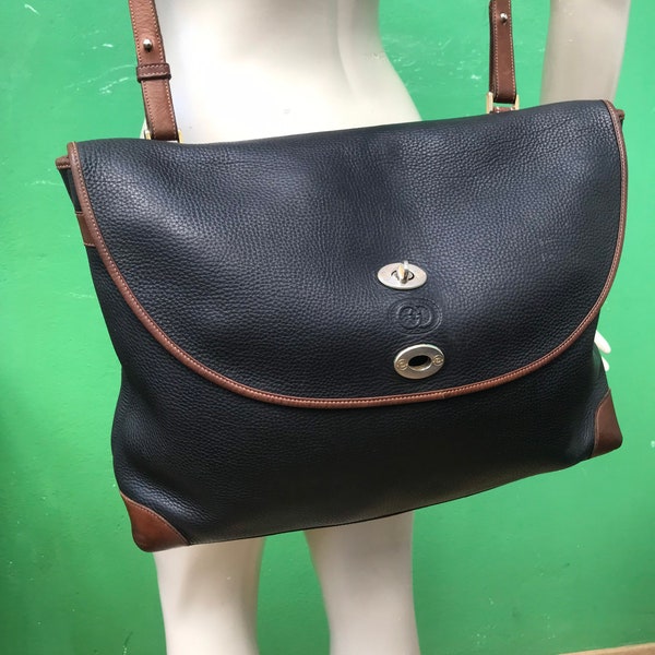 GUCCI- VINTAGE LEATHER briefcase bag| Vintage fashion Briefcase | 80s Gucci vintage Briefcase | Gucci leather shoulderbag