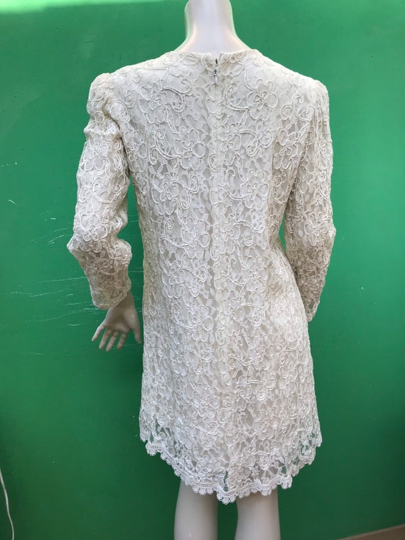 LACE MINI DRESS | Fashion Cream Lace Mini Dress| … - image 6