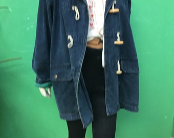 A/1 VALENTINO GARAVANI MONTGOMERY| Blue Jean Hooded Coat