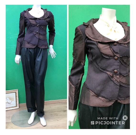 MOSCHINO JACKET | Silk Jacket |Made in Italy |90s