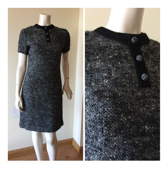 VINTAGE MOD DRESS 70s mini dress Vintage dress woo