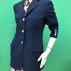 MOSCHINO WOOL JACKET | Moschino cheap and chic jacket |Navy wool jacket Moschino | Moschino vintage fashion | Moschino Jacket