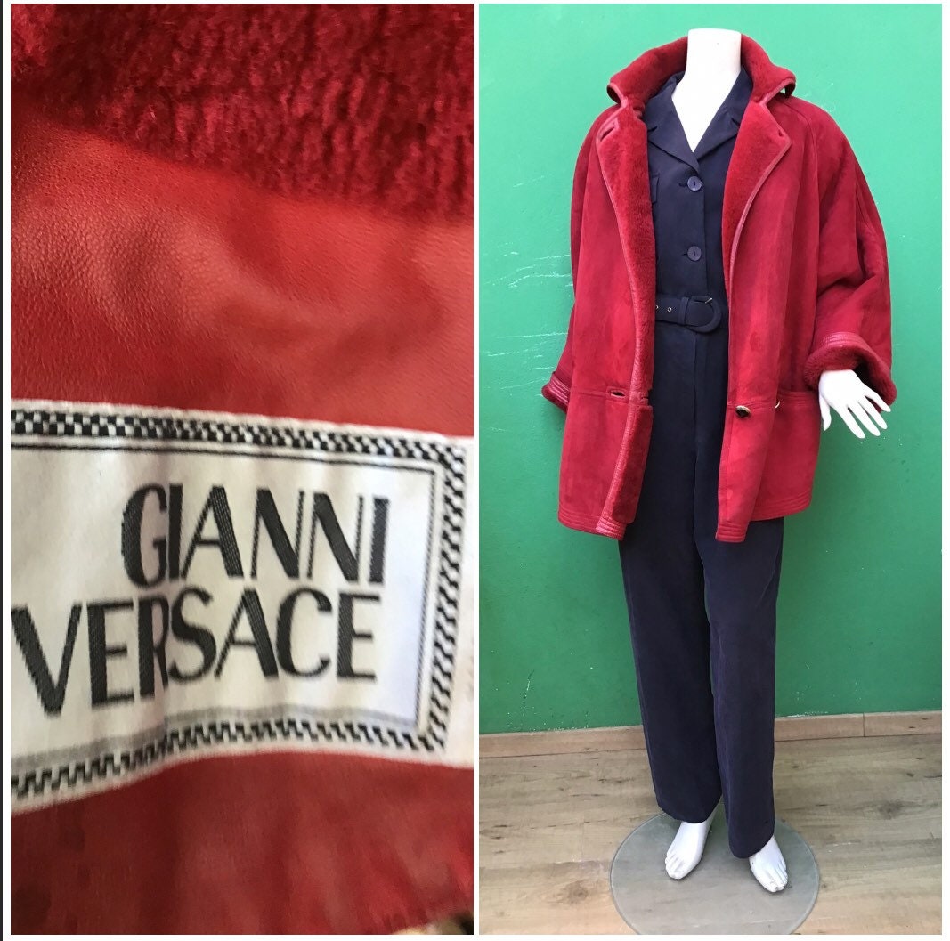 GIANNI VERSACE COAT|ヴィンテージレッドレザーコート GIANNI VERSACE COAT|ヴィンテージレッドレザーコート