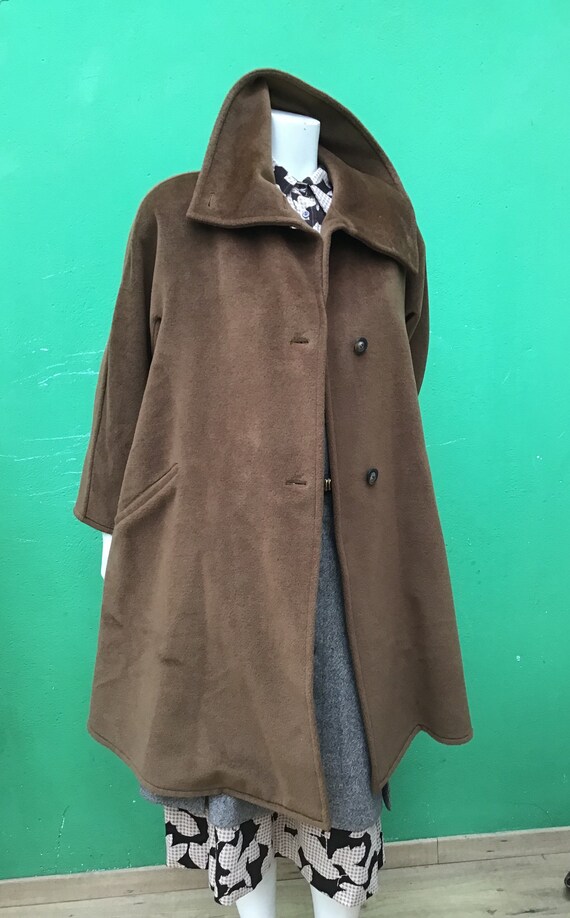 【送料&関税込】Max Mara aldo Brown Virgin Wool Coat Max Mara Wool Aldo Coat in Brown | Lyst