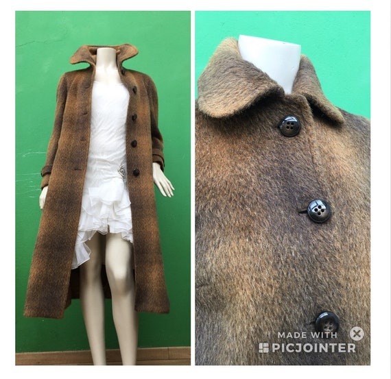 Camel COAT PURE MOHAIR | Luxury Fashion coat | 70s