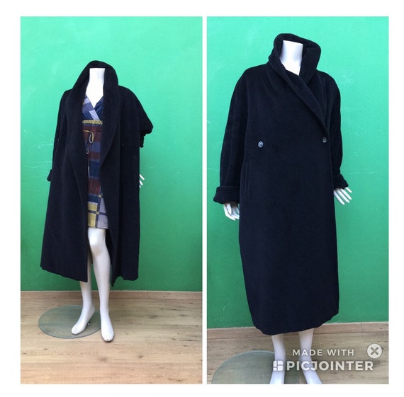 MAX MARA CASCHEMIRE Black Coat | Oversize Max Mara