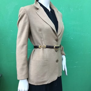 a/1 GUCCI CAMEL WOOL Jacket| Hair Camel wool jacket | Vintage Camel Wool Jacket Gucci| Luxury Fashion vintage Gucci | Vintage Wool Jacket