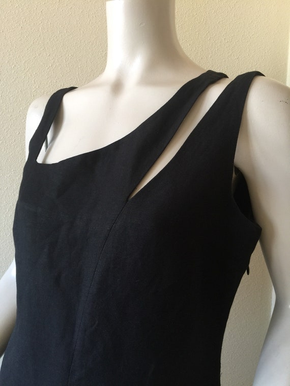 MARELLA LINEN BLACK Dress | Marella linen Mini dr… - image 4