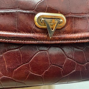 VALENTINO GARAVANI schoudertas | Tas van leer met krokodillenprint | Tas van reliëfleder | Valentino Garavani schoudertas | Valentino voor verzamelaars afbeelding 2