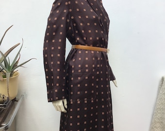 Vintage Chocolate Brown Velour Dressing Gown - Etsy Vintage Chocolate Brown Velour Dressing Gown - Etsy