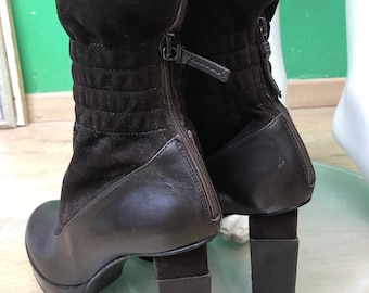 FENDI TRONCHETTI VINTAGE | Fendi Leather boots | Fashion Vintage leather boots | Vintage Fendi leather boots| Fendi leather boots