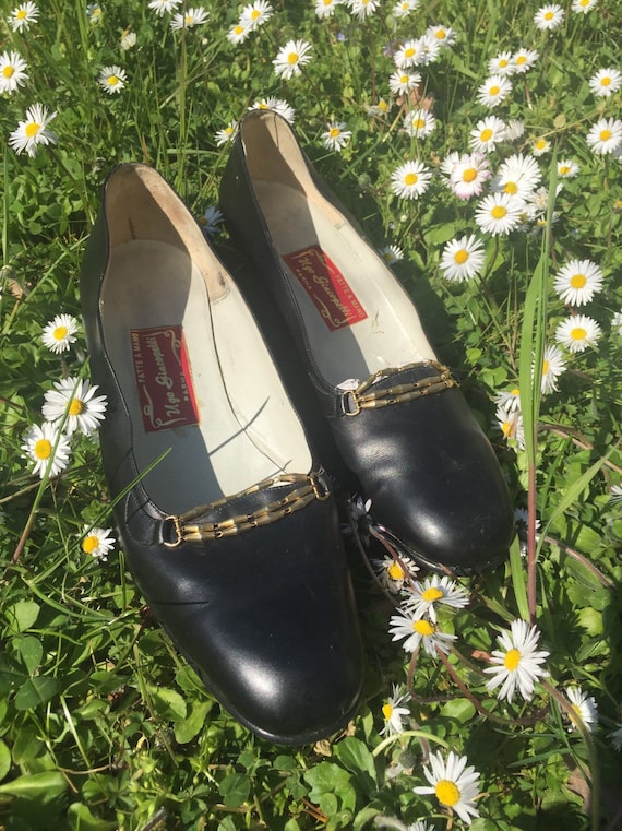 Black loafers Deadstock LEATHER MOCASSINI HANDMADE