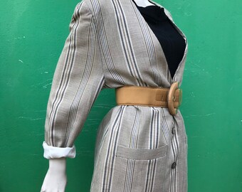 GIVENCHY-WOOL BLAZER | Givenchy striped blazer| Vintage Givenchy Jacket | Wool striped blazer | striped Wool Blazer