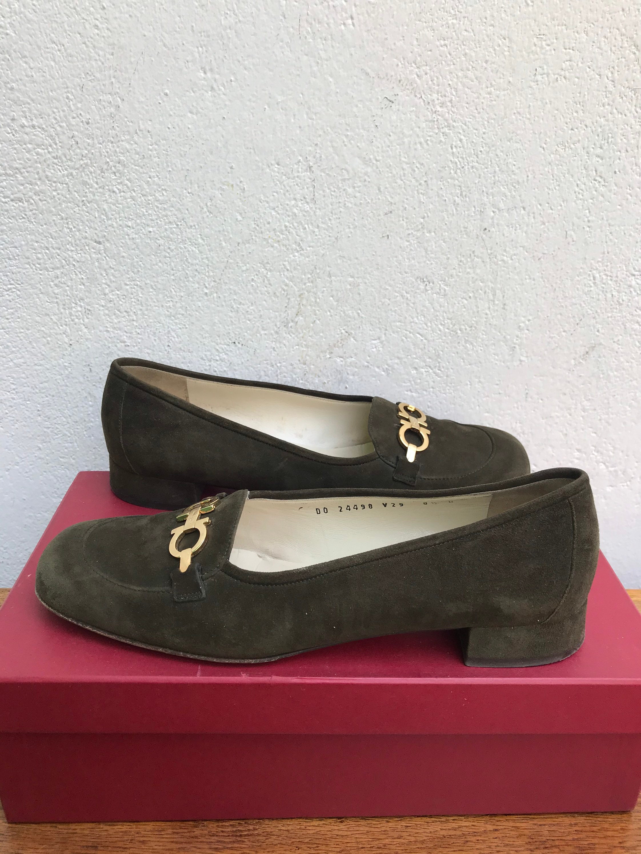 SALVATORE FERRAGAMO-LOAFERS Suede 