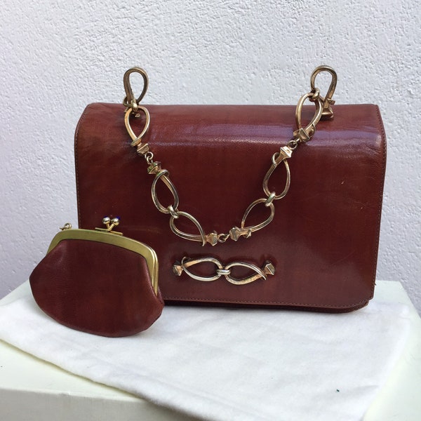 Brown Italian Leather Bag main image 1