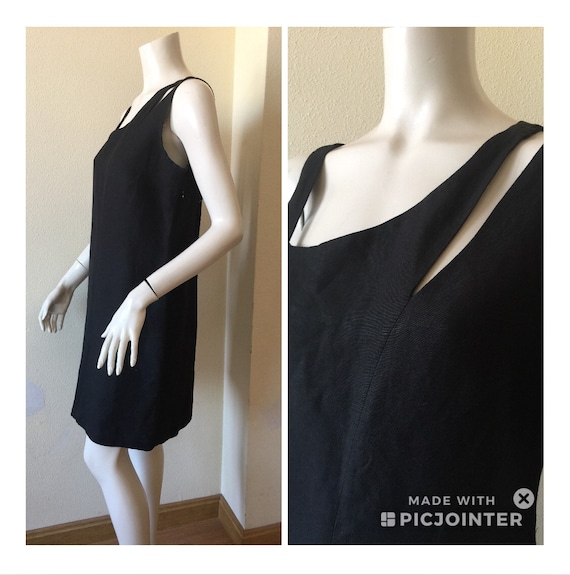 MARELLA LINEN BLACK Dress | Marella linen Mini dr… - image 9