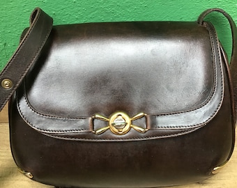 GUCCI-RARE LEATHER Shoulderbag Vintage Gucci Shoulderbag 