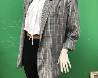 a/1 f/1 VALENTINO GARAVANI BLAZER | Vintage linnen blazer | Valentino Garavani vintage mode | Grote vintage jas | Valentino Garavani jas