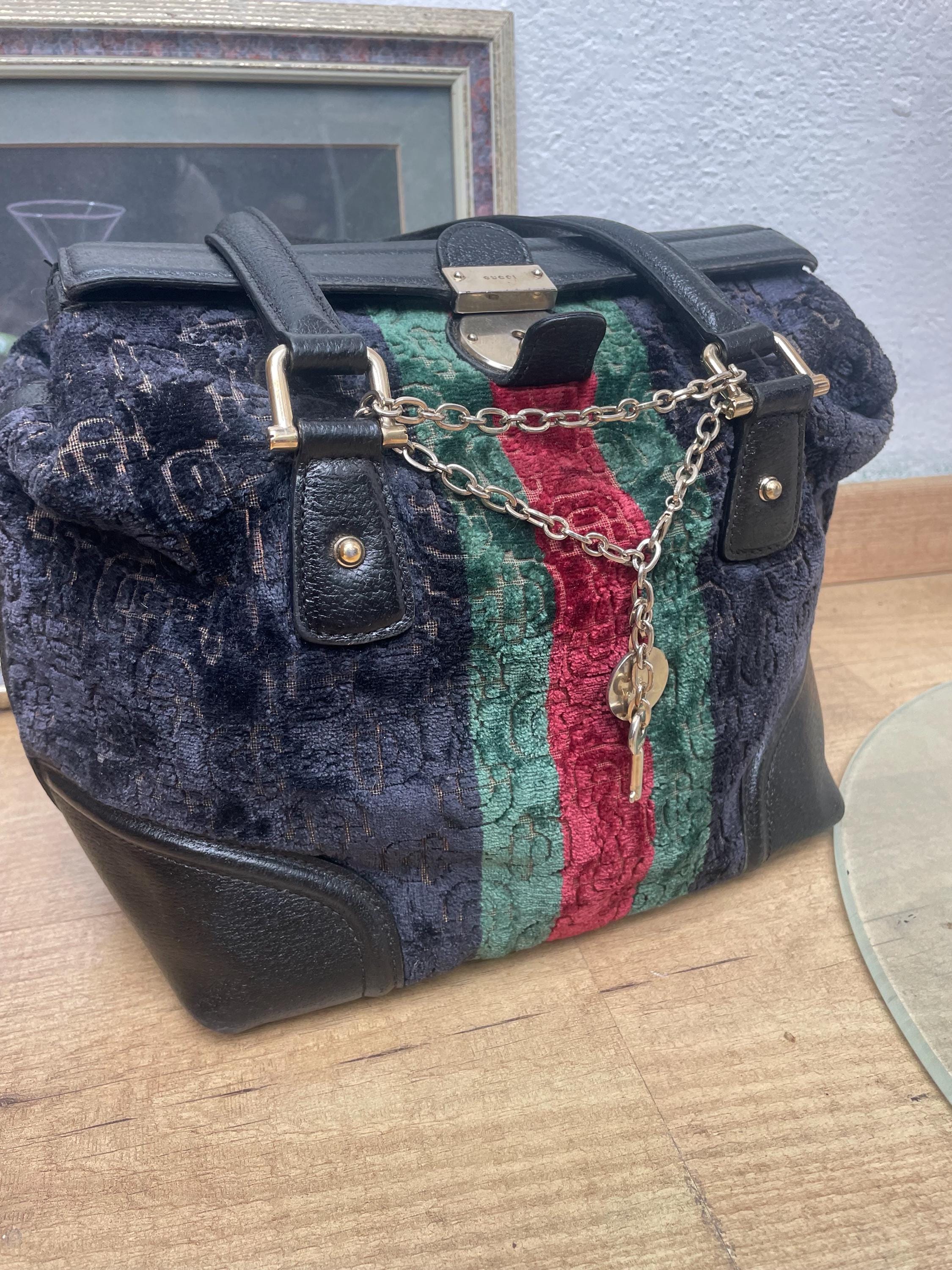 バッグ Gucci vintage handbag drawstring velour Gucci vintage handbag drawstring velour