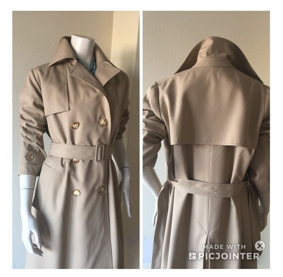 80s VINTAGE BEIGE TRENCH | 80s Luxury vintage tren