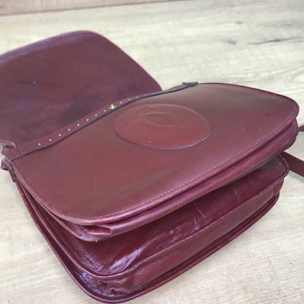 CARTIER VINTAGE SHOULDERBAG | Rare leather shoulderbag | Rare vintage Cartier shoulderbag | Collectible shoulder strap