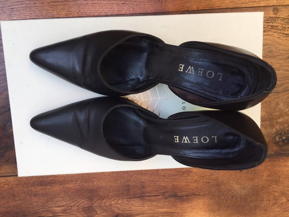 LOEWE LEATHER SHOES | Vintage leather shoes | Blac