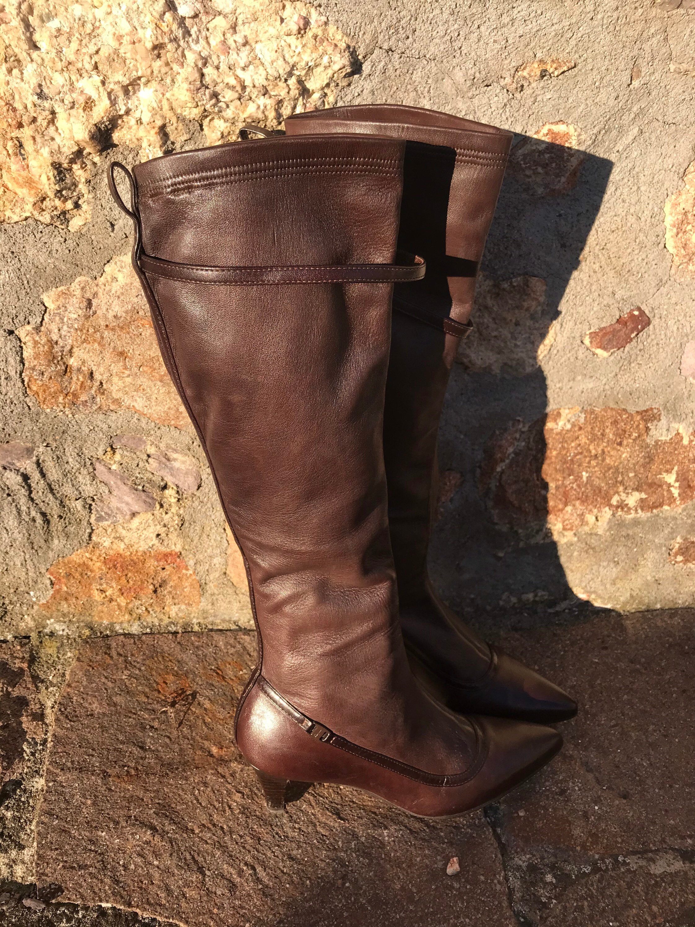 SALVATORE FERRAGAMO Leather BOOTS | Brown Leather Boots