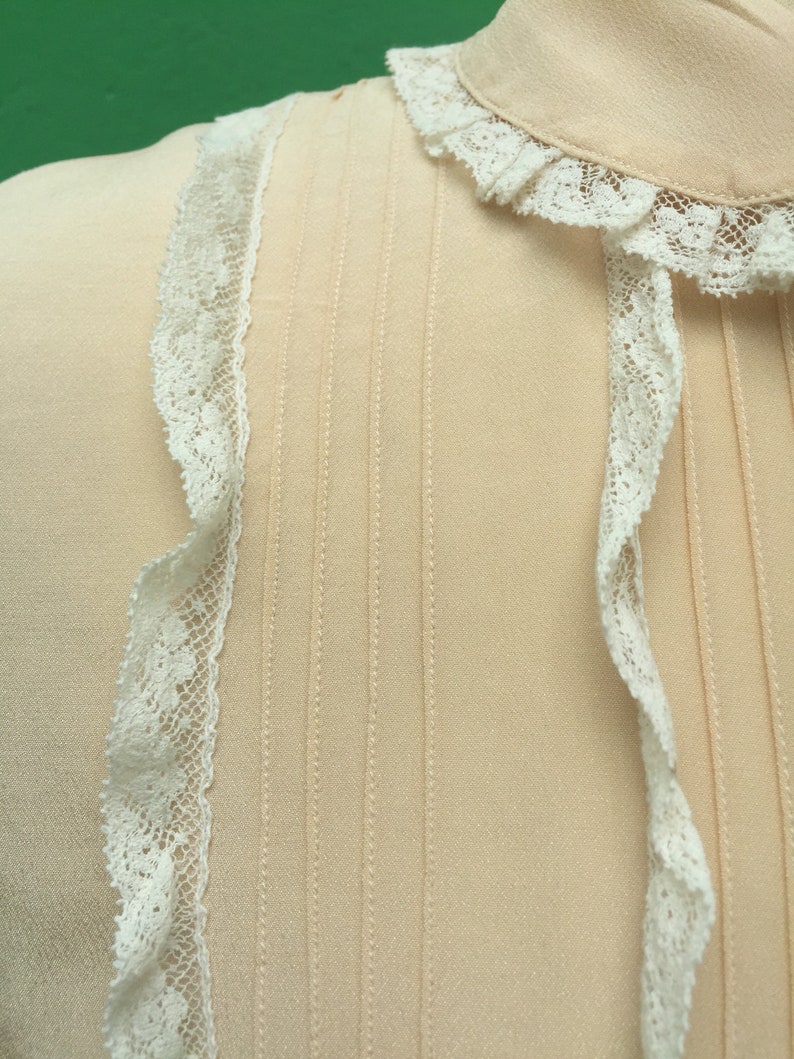 Silk Shirt Pink Antique Shirts 40s Blouse Embroidery Shirts
