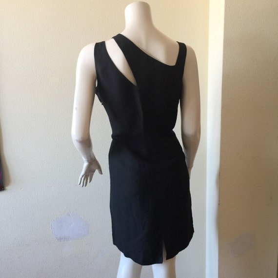 MARELLA LINEN BLACK Dress | Marella linen Mini dr… - image 6