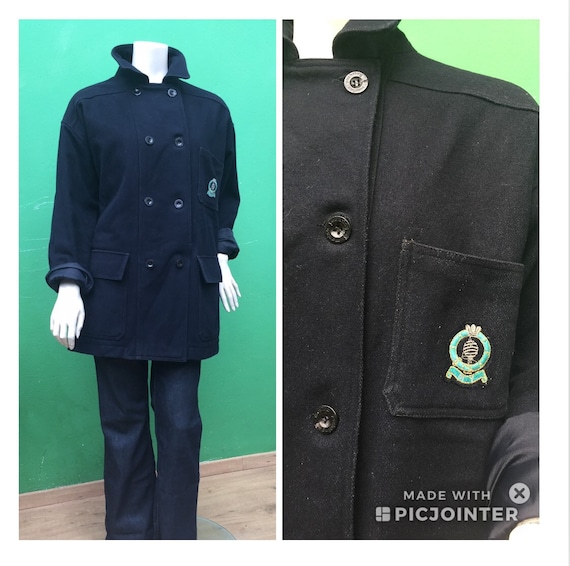 MARINA YACHTING COAT | Blue Wool Coat | yachting w