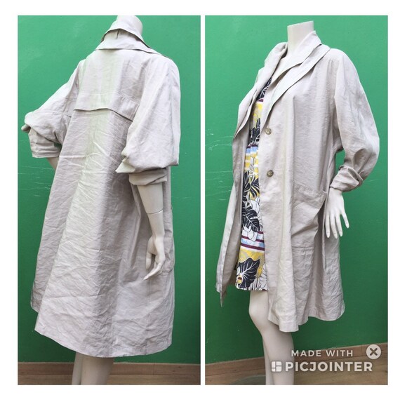 A/1 SILK BLAZER DUSTER | Duster 90s vintage | Silk