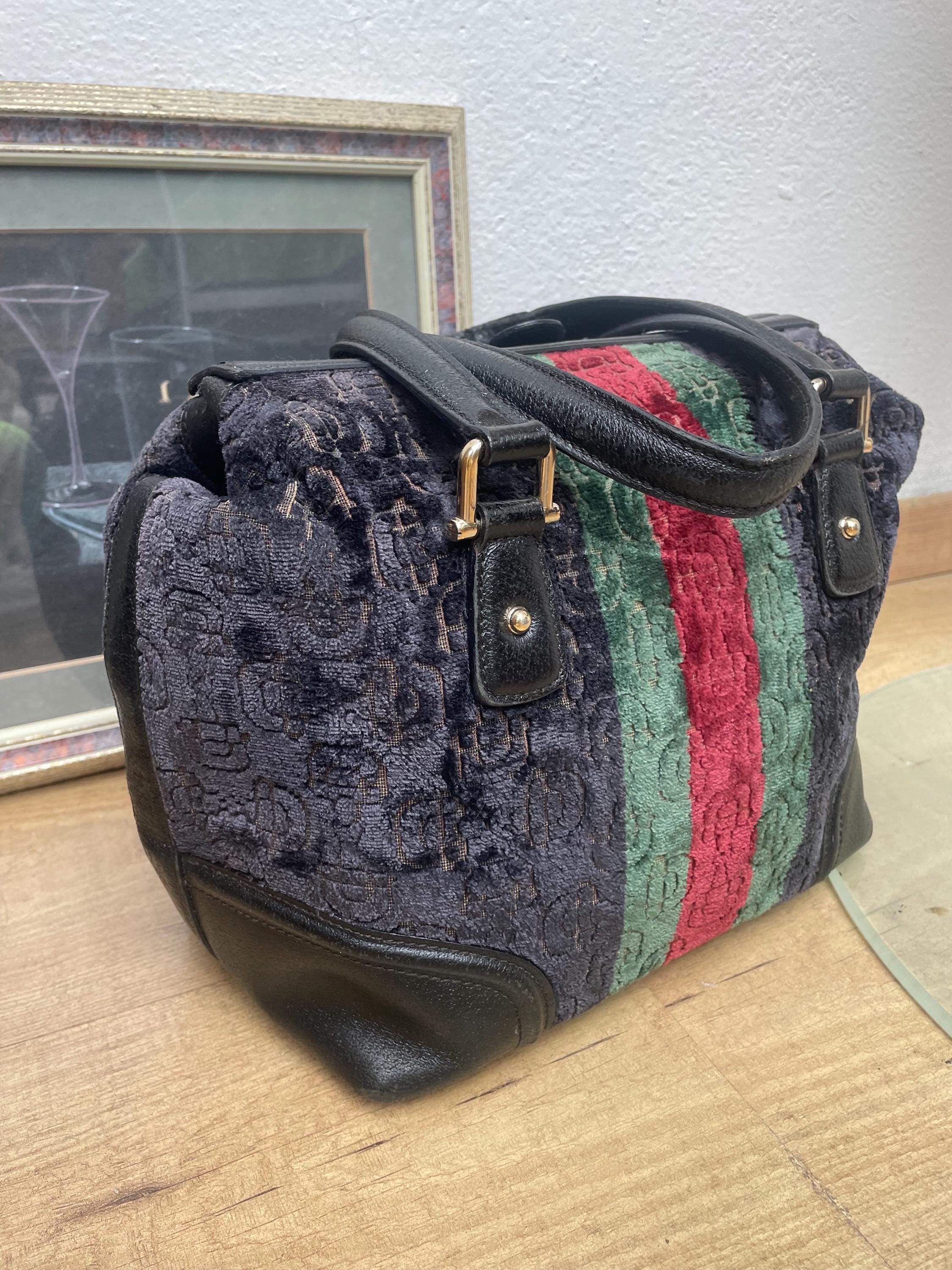 バッグ Gucci vintage handbag drawstring velour Gucci Vintage Handbag Drawstring Velour | eBay