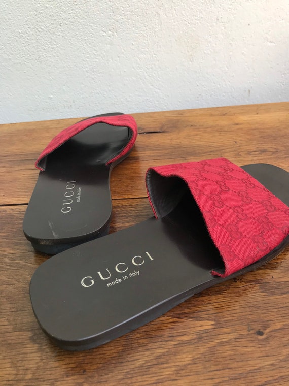 GUCCI MEN SANDALS | Fashion red monogram Gucci | 4