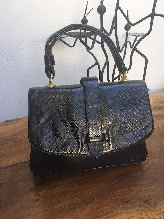 LEATHER MINI HANDBAG Handbag Printed Crocodile Tuscan Handicraft