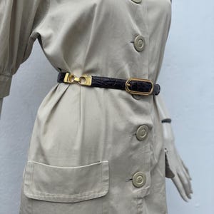 Cinturón de piel de pitón vintage | Cinturón de piel vintage | Artesanía florentina de lujo vintage | Cinturón de piel de moda | Cinturón de pitón de lujo